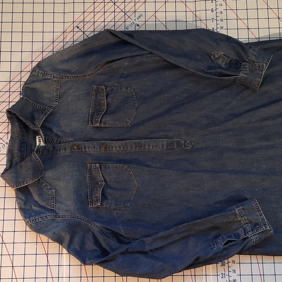 🌻 2/$30 Old Navy Denim Shirt Dress - Picture 2 of 7